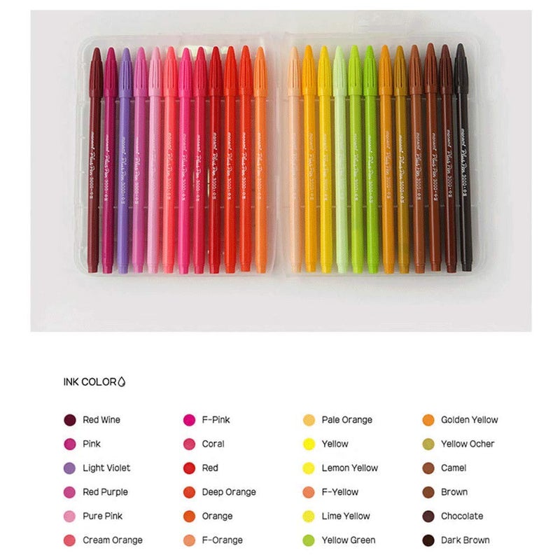 MONAMI Plus Pen 3000 Felt Tip Pens, Fine Point (0.4mm), Coloring/Drawing/Journaling, Assorted Colors, 48-Pack - Image 3